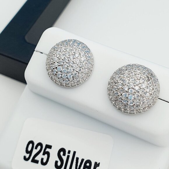 "925 Sterling Silver Cubic Zirconia Earrings, UU1P6A6105 - Picture 2 of 10